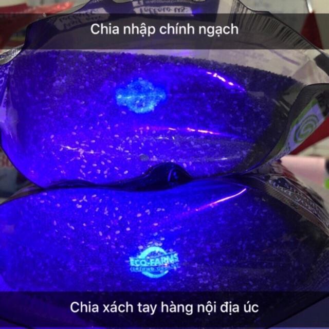 [có đèn soi] hạt chia úc absolute organic 1kg [giảm cân - ăn kiêng] hạt chia hữu cơ chuẩn chất lượng ít hạt lép 4