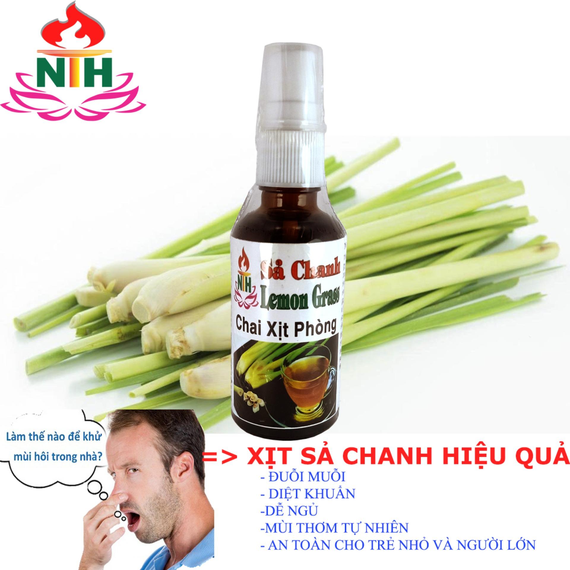TINH DẦU XỊT PHÒNG SẢ CHANH 50 ML KHỬ MÙI PHÒNG ĐUỔI MUỖI