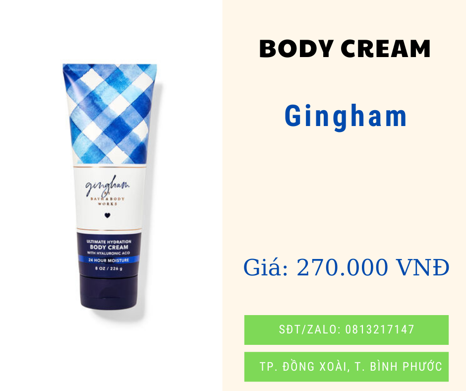 Body Cream bath & body work 226g nhiều mùi
