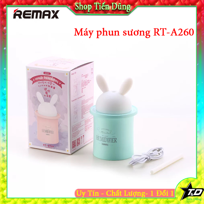 Máy phun sương remax rt a260 tạo ẩm với 280ml giao màu ngẫu nhiên