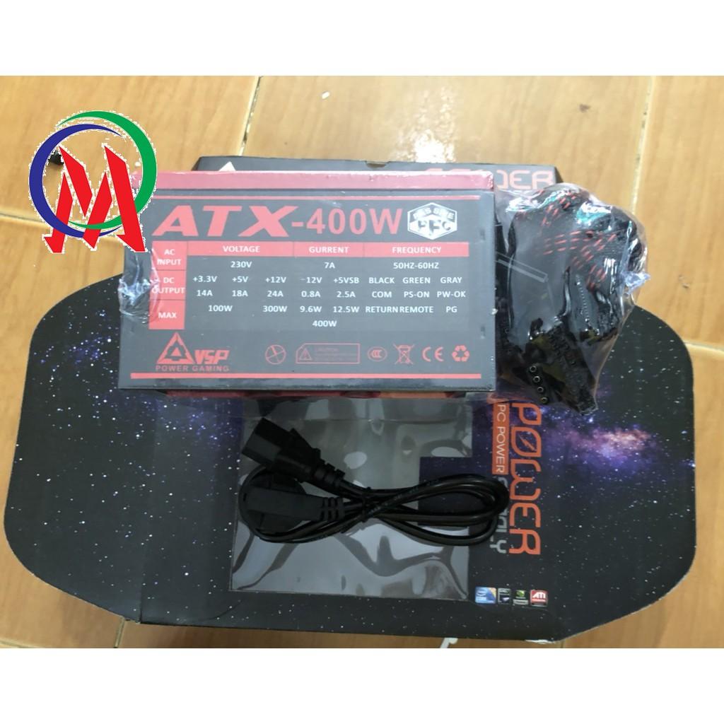 Nguồn VSP X400W quạt 12cm sata công suất thực chuyên game