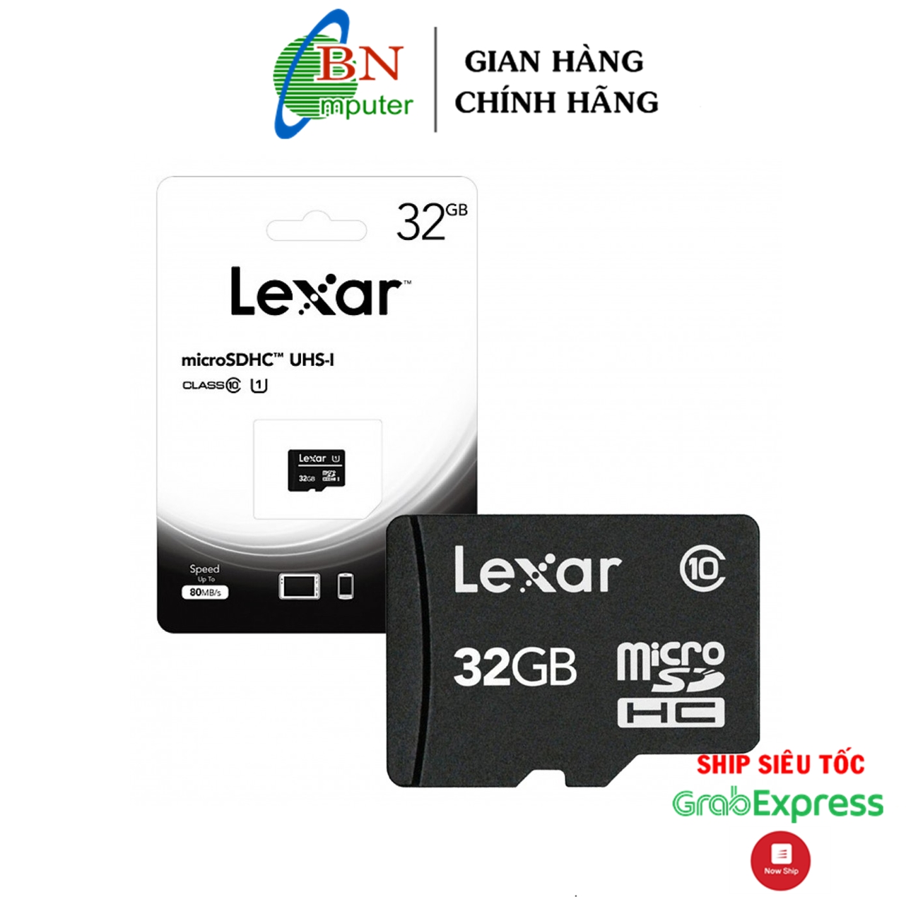 Thẻ nhớ Micro SD 32G Lexar Class 10 UHS-I phân phối chính thức