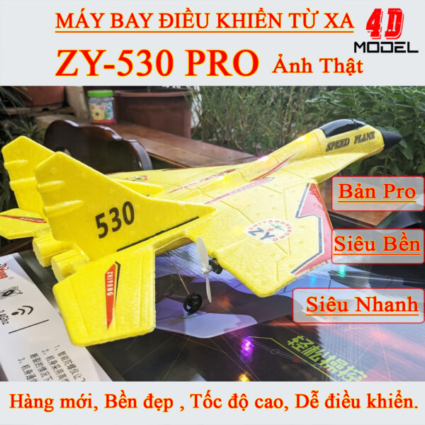 Đồ chơi máy bay điều khiển từ xa zy530, máy bay flycam điều khiển từ xa không camera tầm bay cao 500m gọn nhẹ siêu bền