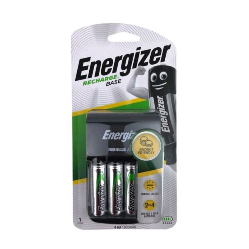 Bộ máy sạc pin aa- aaa energizer kèm 4 viên pin sạc aa 2000 mah