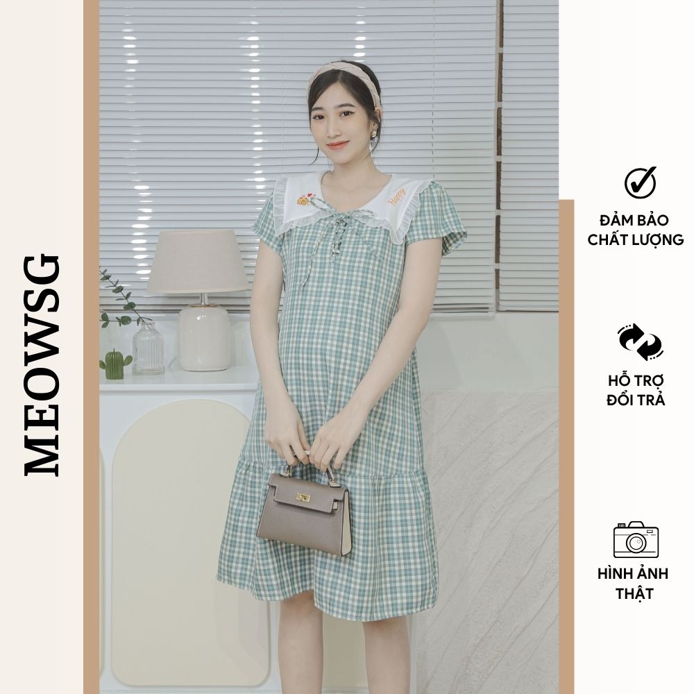 Đầm bầu công sở, váy bầu công sở đbm0004 thiết kế by meowsg