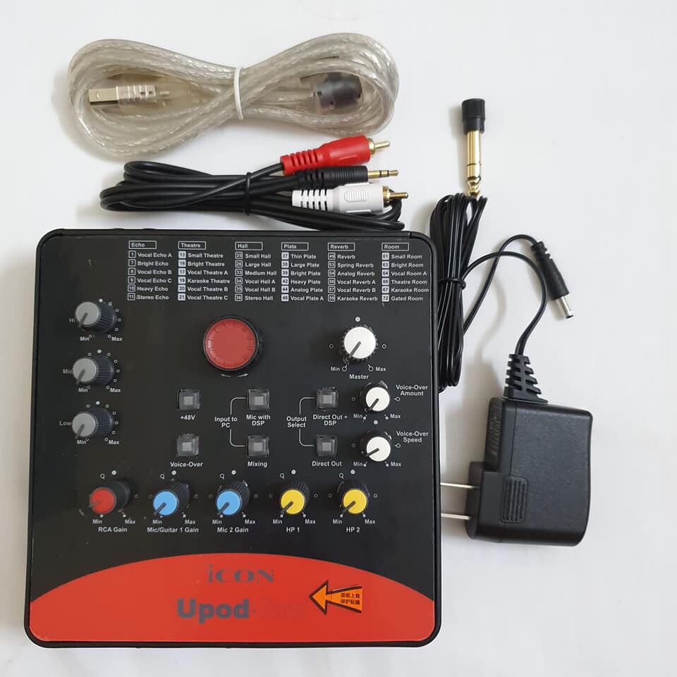 Combo Micro Takstar PC-K200 + ICON Upod Pro Sound Card – Bộ thu âm hát