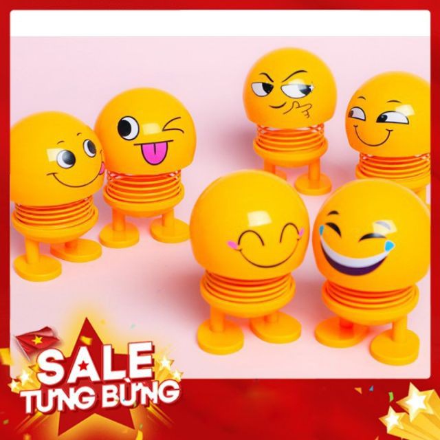 Con nhún- CON CƯỜI EMOJI LÒ XO- thú nhúng lò xo -DC3619