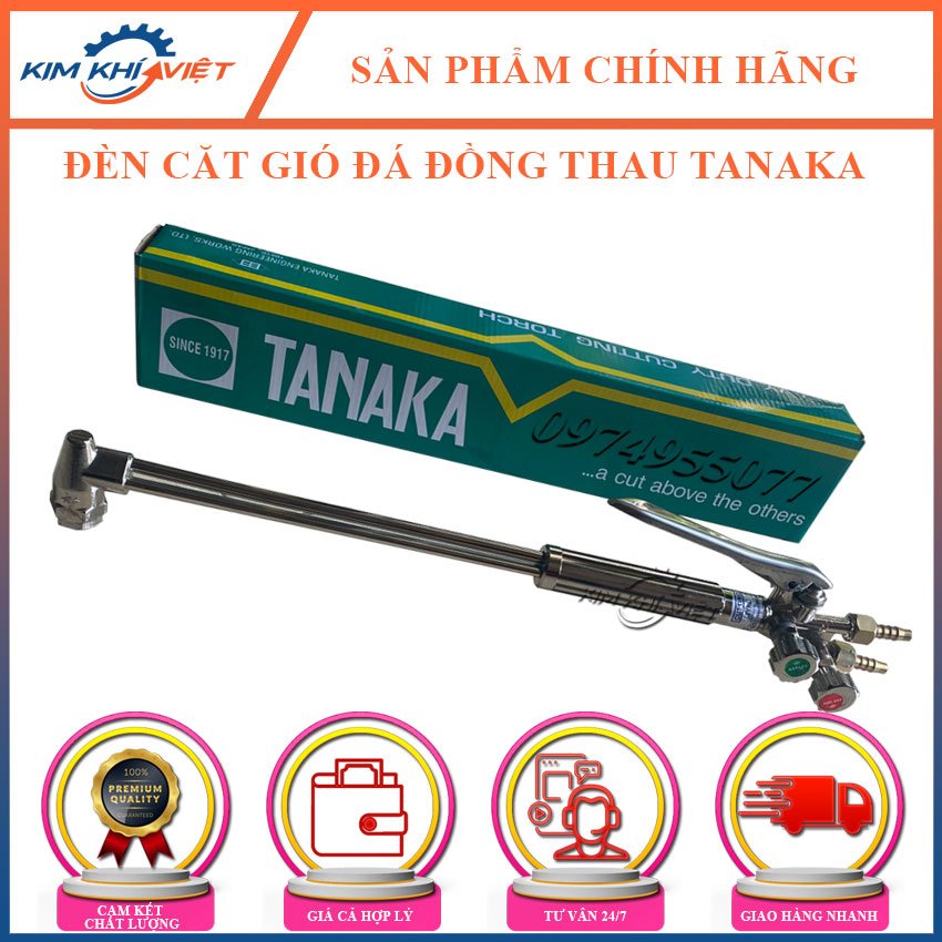 Tay cắt gió đá Tanaka loại 1 chuyên dùng để cắt hơi oxy gas.Là dạng tay BÓP nên lượng oxy, ga dễ điều chỉnh, tay cắt khỏe rất thích hợp cho việc cắt phá. Đèn cắt Ga oxy Tanaka công nghệ nhật bản