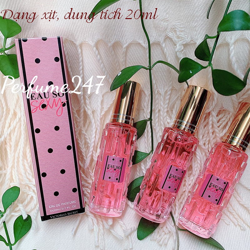 Combo 3 nước hoa nữ mini xách tay 20ml thơm lâu-mùi so sexy