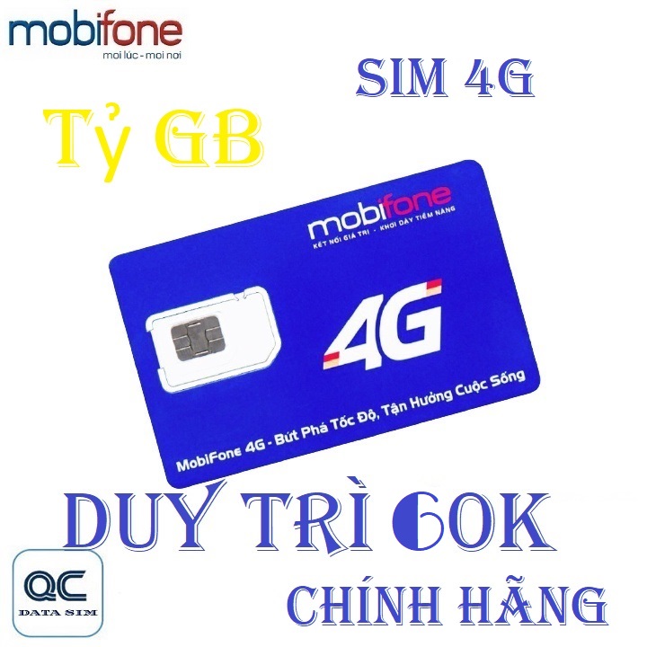 FREESHIP - CHƯA KÍCH HOẠT. Sim 4G TỶ GB mobifone chia sẻ thoải mái xem fim thả ga miễn phí tháng đầu