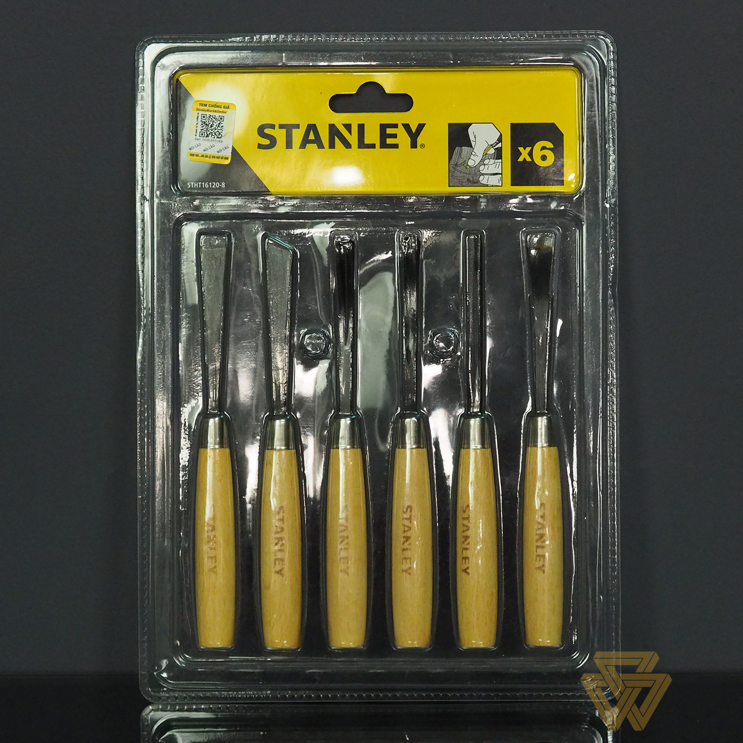 Bộ cây đục gỗ 1/4 inch 6 chi tiết stanley stht16120-8