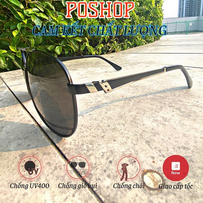 Kính mát nam cao cấp kính râm thời trang tròng polaroid chống chói uv400 M5 - POSHOP
