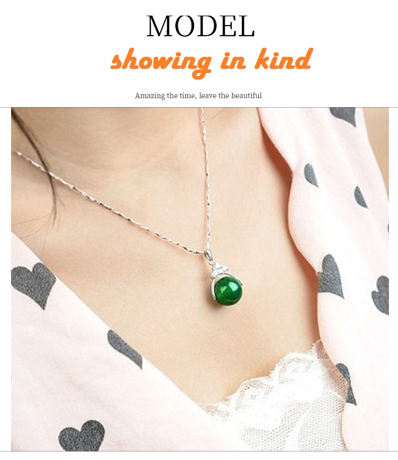 Dây chuyền mặt đá Ruby tổng hợp, thiết kế châu âu,