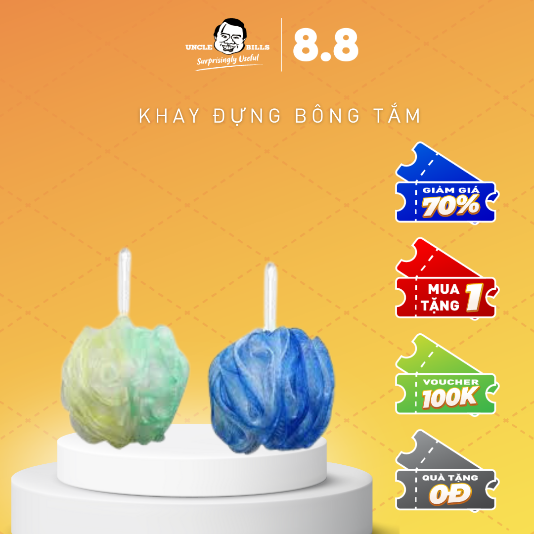 Bông tắm tròn cao cấp Uncle Bills AG2754