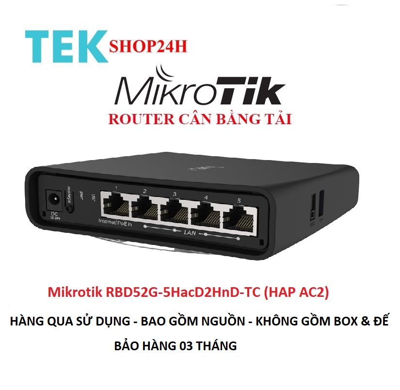 Router Mikrotik Hap ac2, Thiết bị Cân bằng tải Mikrotik Hap ac2