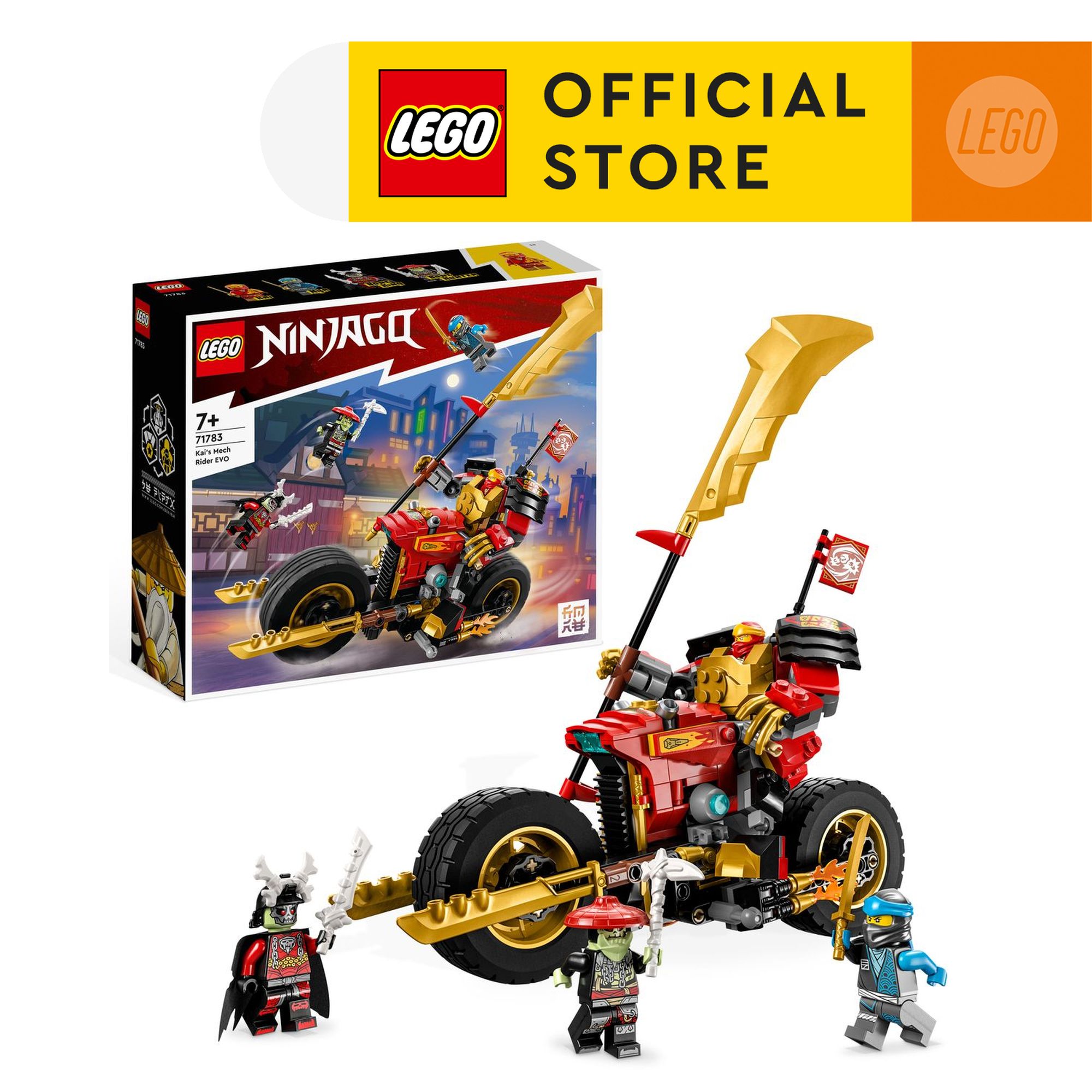 Lego ninjago 71783 đồ chơi lắp ráp chiến xe tiến hóa của kai