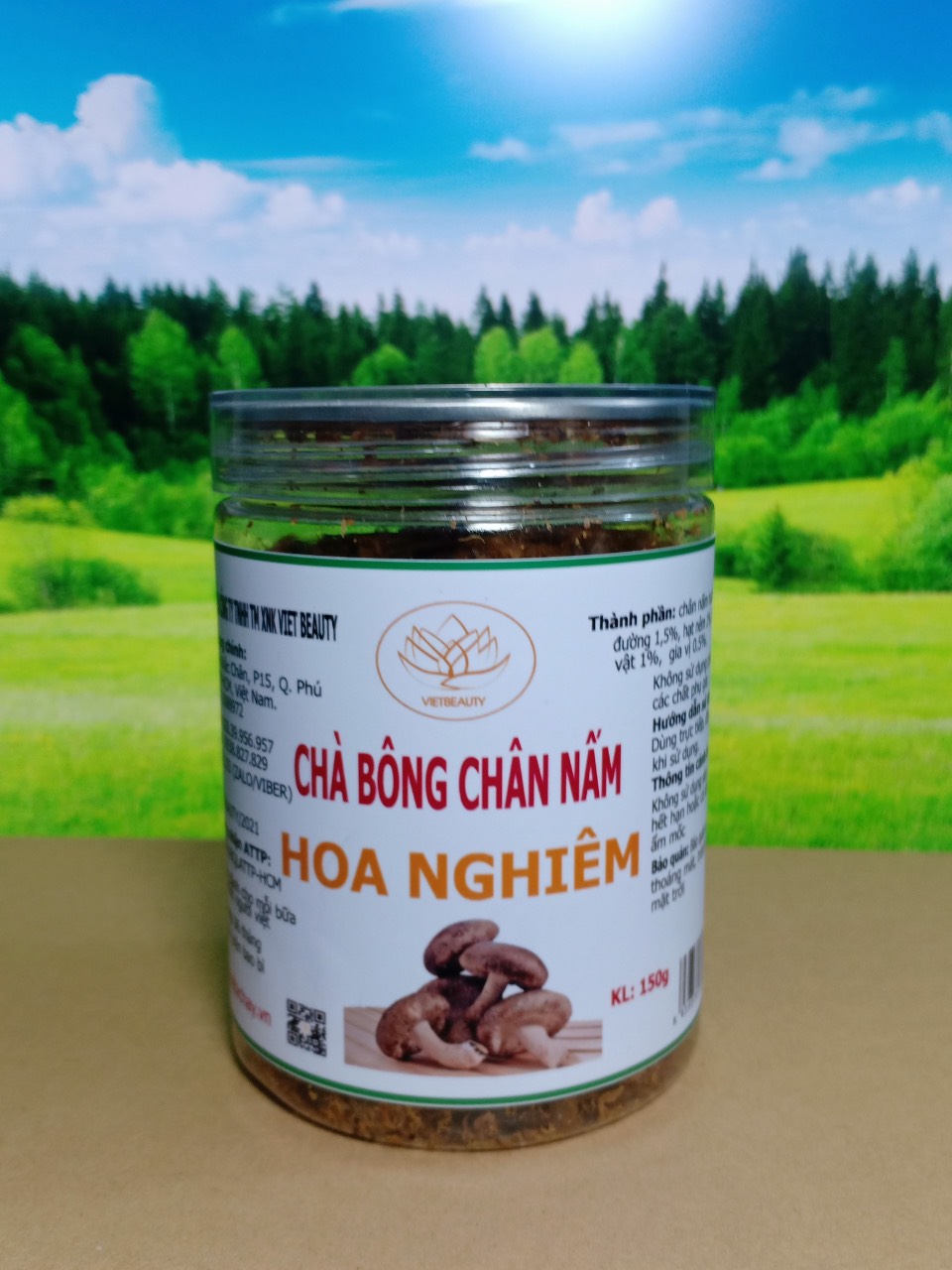 CHÀ BÔNG CHAY CHÂN NẤM - HOA NGHIÊM 150GR - HƯƠNG VỊ ĐẶC BIỆT THƠM NGON