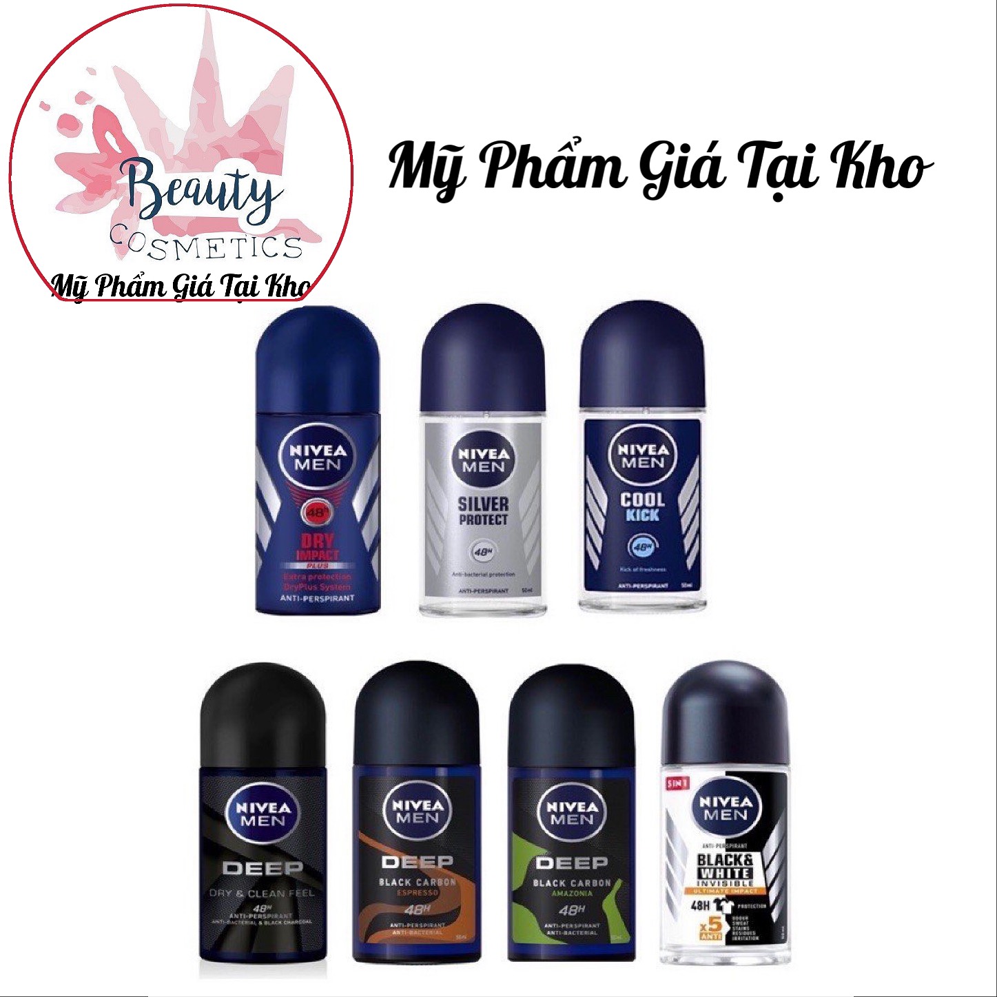 [HCM]Lăn Ngăn Mùi NIVEA MEN ĐỦ LOẠI 50ML