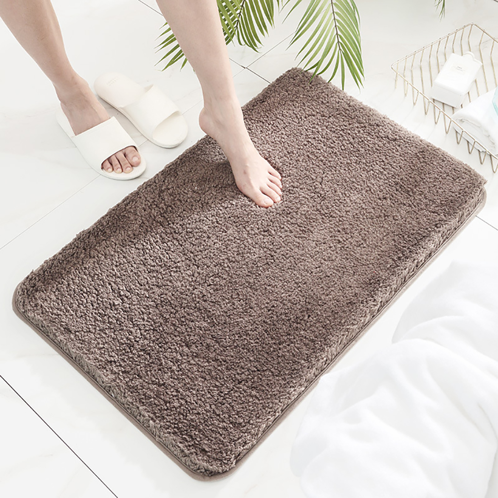 Thảm Lau Chân Chùi Chân Nhà Tắm, Nhà Bếp Chống Trơn Trượt - màu trơn