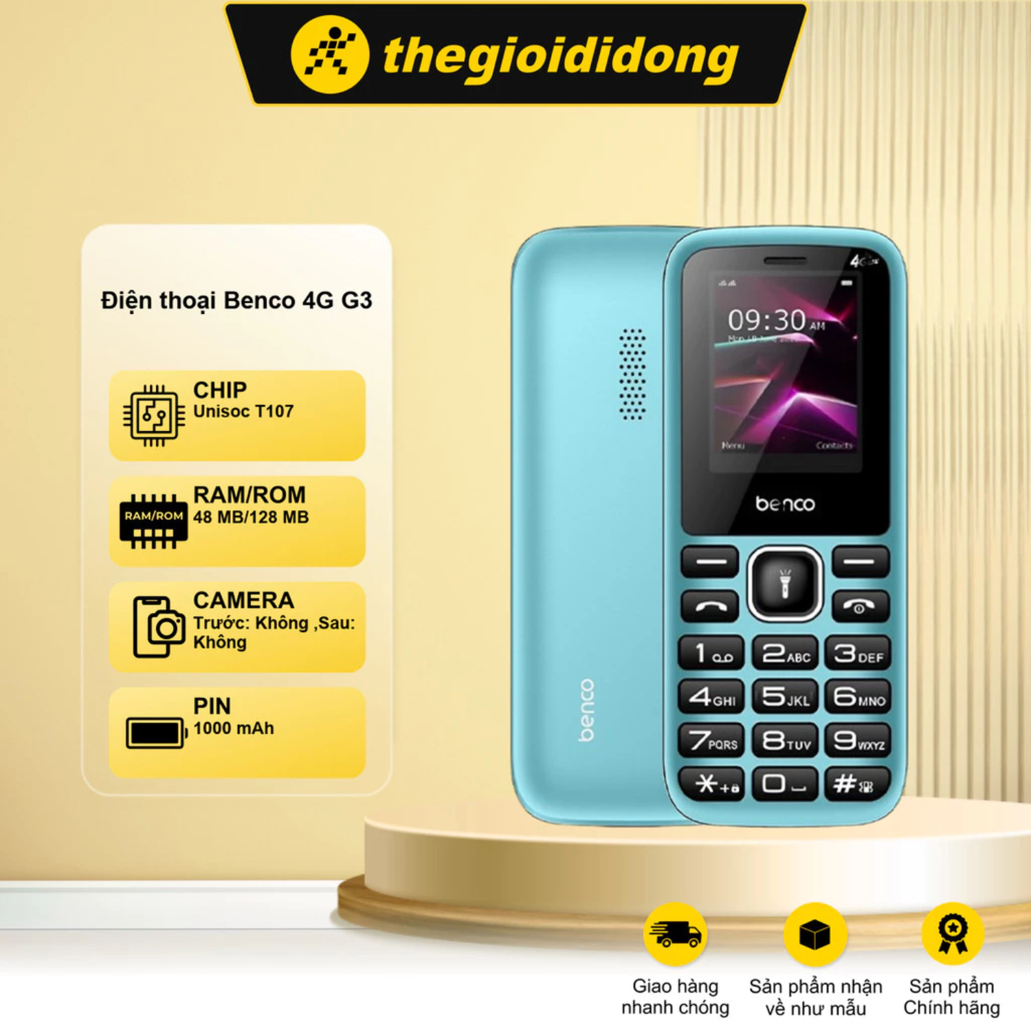 Điện thoại phổ thông Benco 4G G3