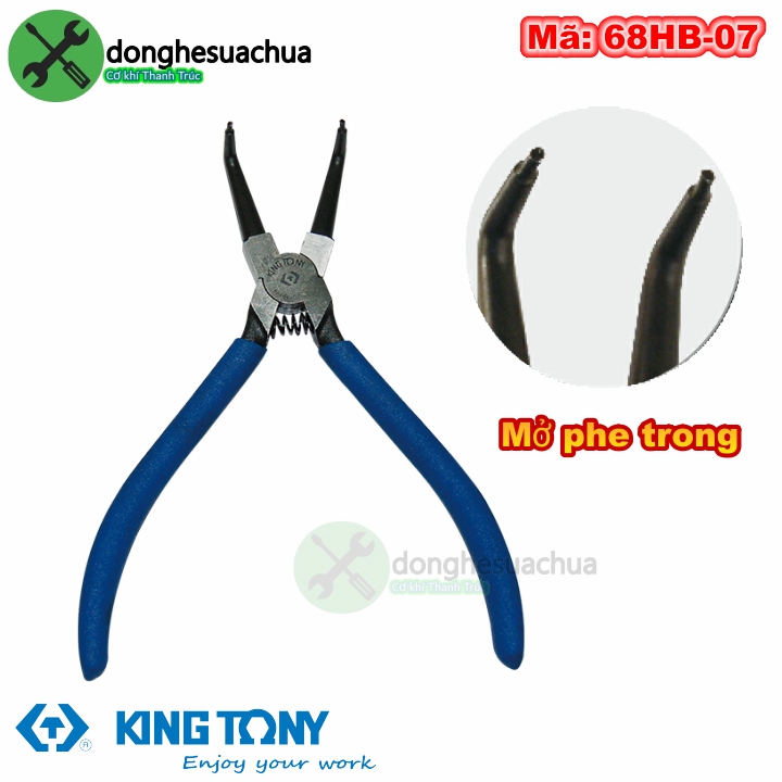 Kìm mở phe trong Kingtony 68HB-07 loại cong