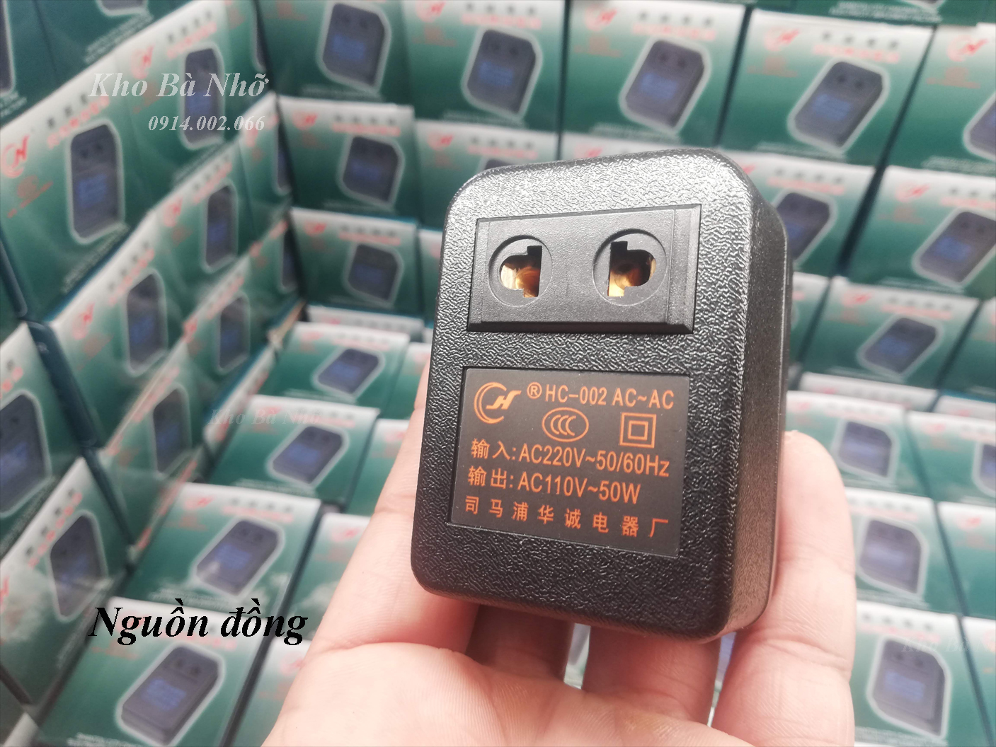 Bộ đổi nguồn 220V sang 110V dùng cho máy đuổi muỗi, xông tinh dầu, tông đơ, xạc pin điện thoại.