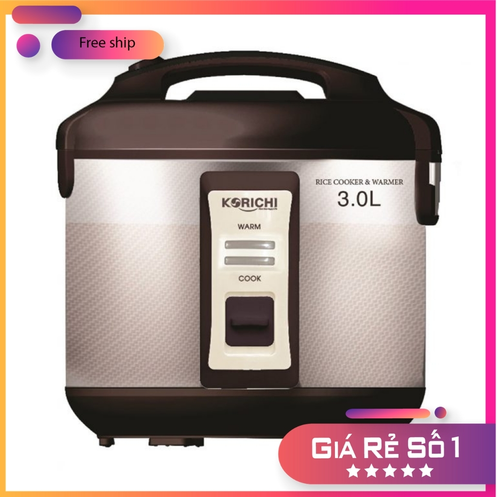 Nồi cơm điện 3.2L Korichi-Hàng chính hãng -Nấu ngon như cơm niêu