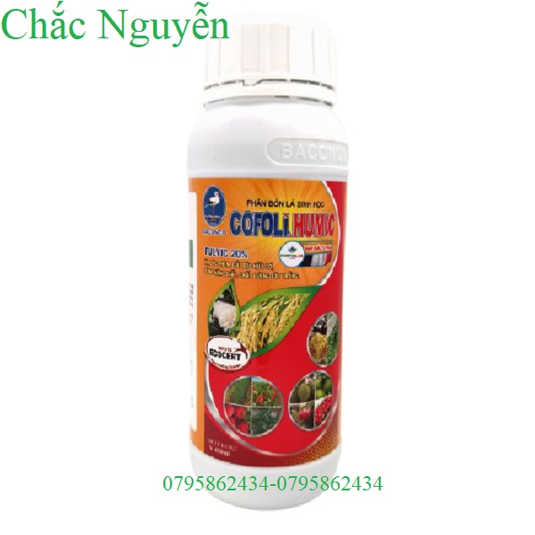 Phân bón lá con cò cofoli humic 450ml chacnguyenshop