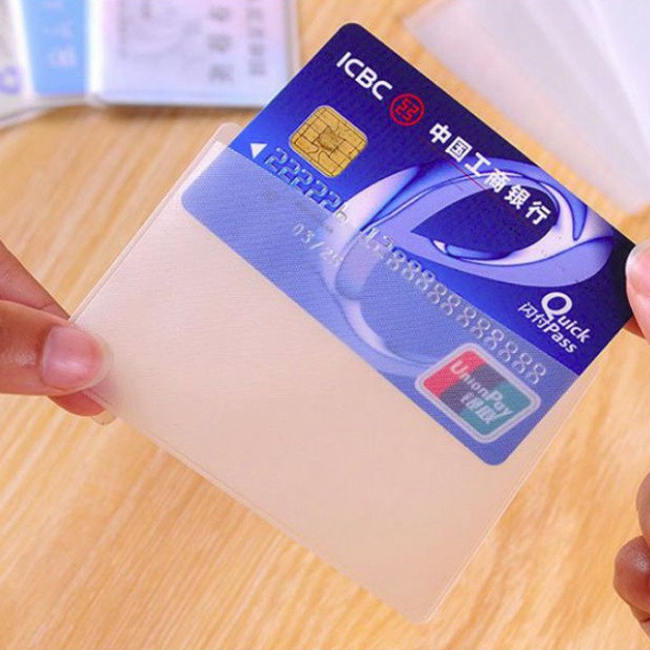 Set 10 bọc thẻ atm, căn cước, thẻ học sinh, sinh viên tiện lợi