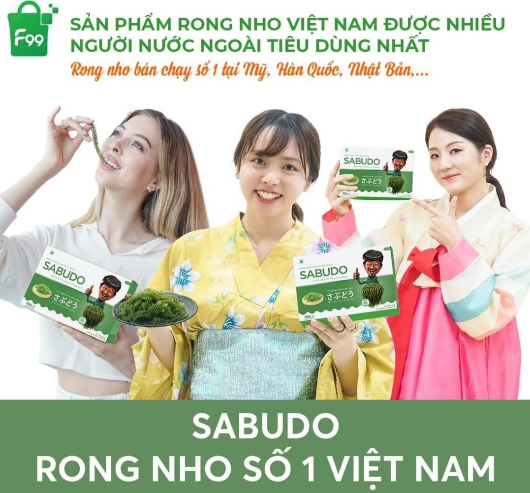 [HCM]COMBO 2 HỘP RONG NHO SABUDO (24 GÓI)