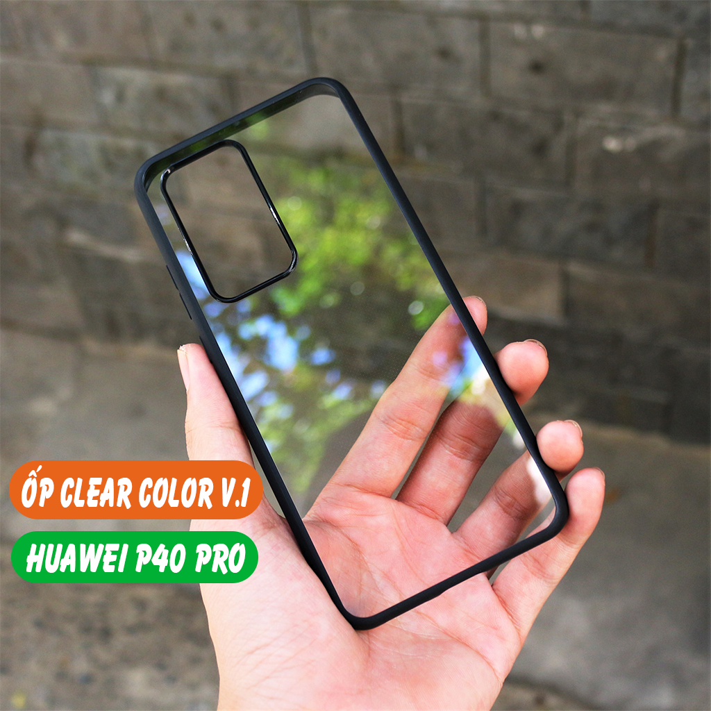 Ốp lưng Huawei P40 Pro Clear Color Ver 1 trong suốt