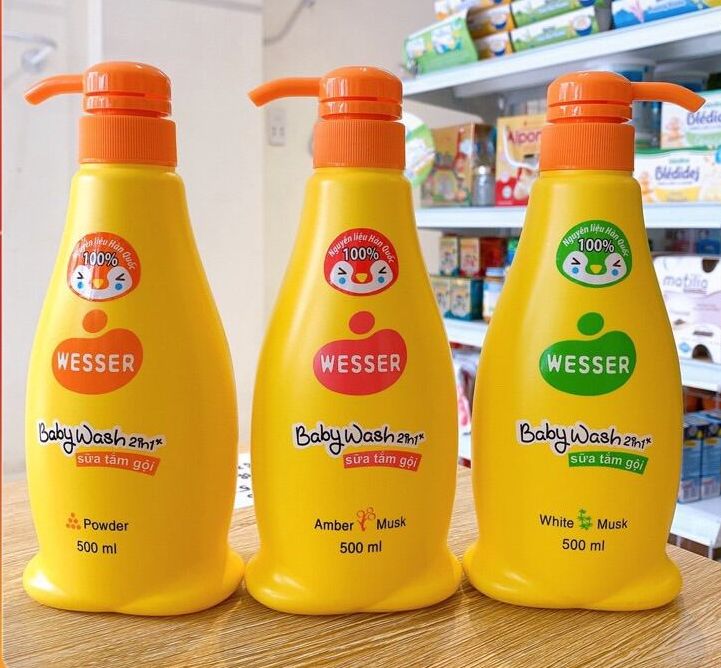 Sữa tắm gội 2in1 Wesser cho bé