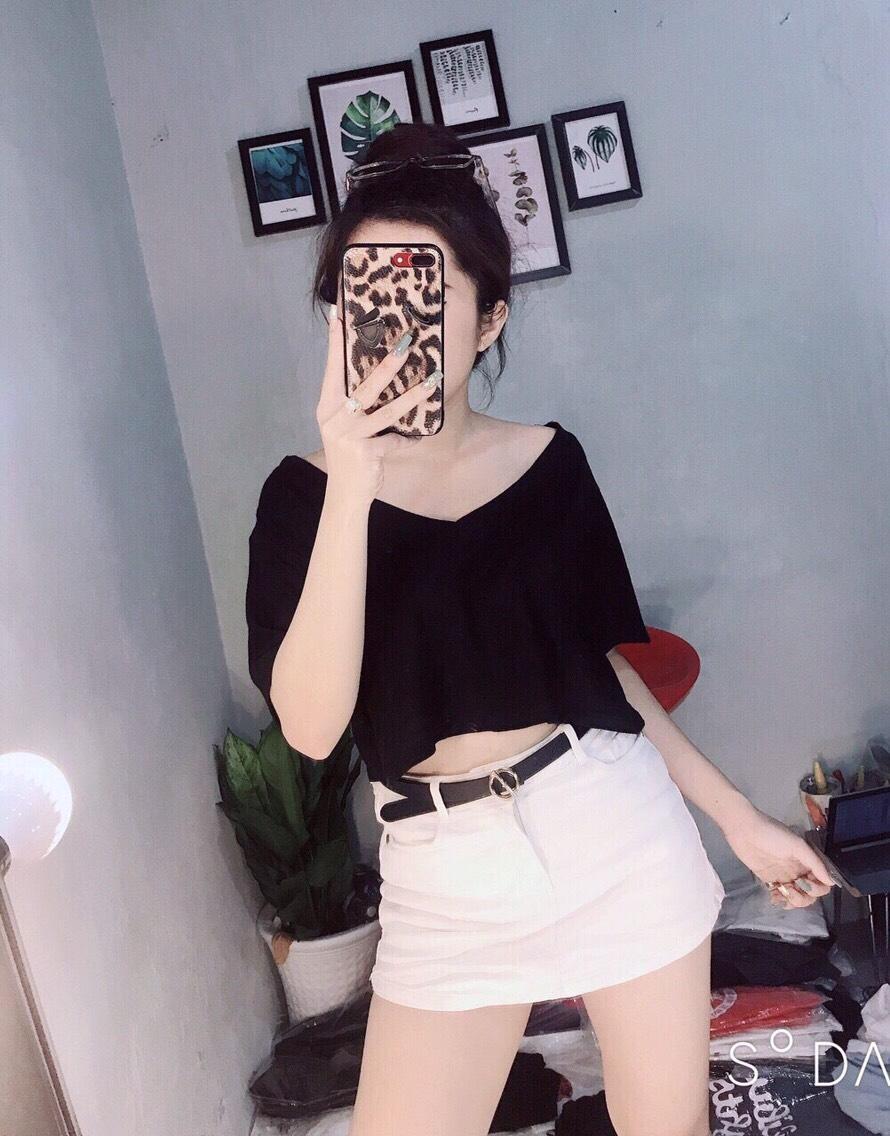 Áo thun croptop cá tính nh99
