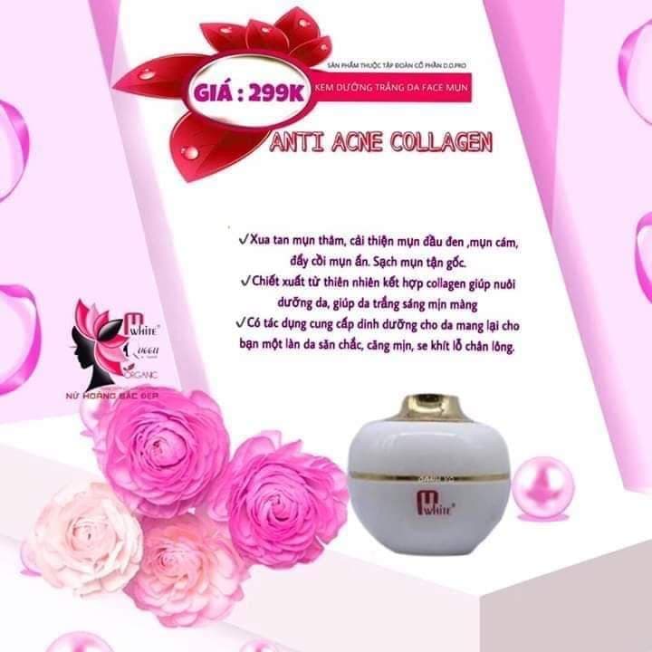 Kem face collagen Mwhite D.O.PRO dành cho da mụn
