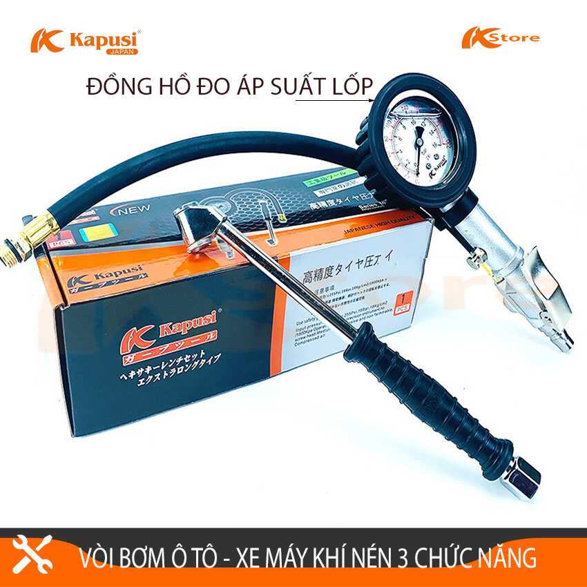 [MẪU MỚI ] ĐẦU VÒI BƠM Ô TÔ - XE MÁY - ĐỒNG HỒ ĐO LỐP XE TIÊU CHUẨN NHẬT BẢN, CAM KẾT HÀNG CHÍNH HÃNG, BẢO HÀNH 24 THÁNG