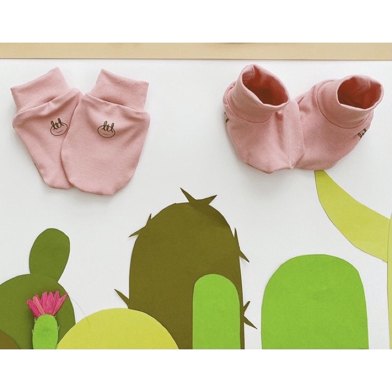 Set bao tay, chân Bamboo by Little love sơ sinh - LBTC01