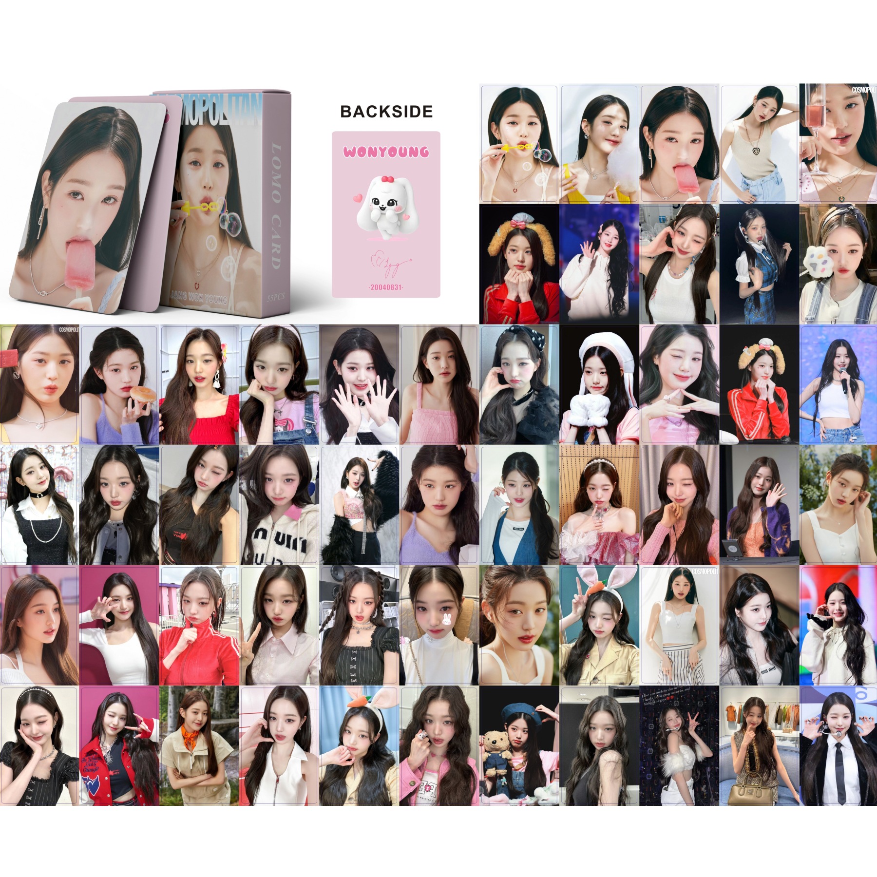 Set 55 lomo card IVE - WONYOUNG 2023-Mẫu 3