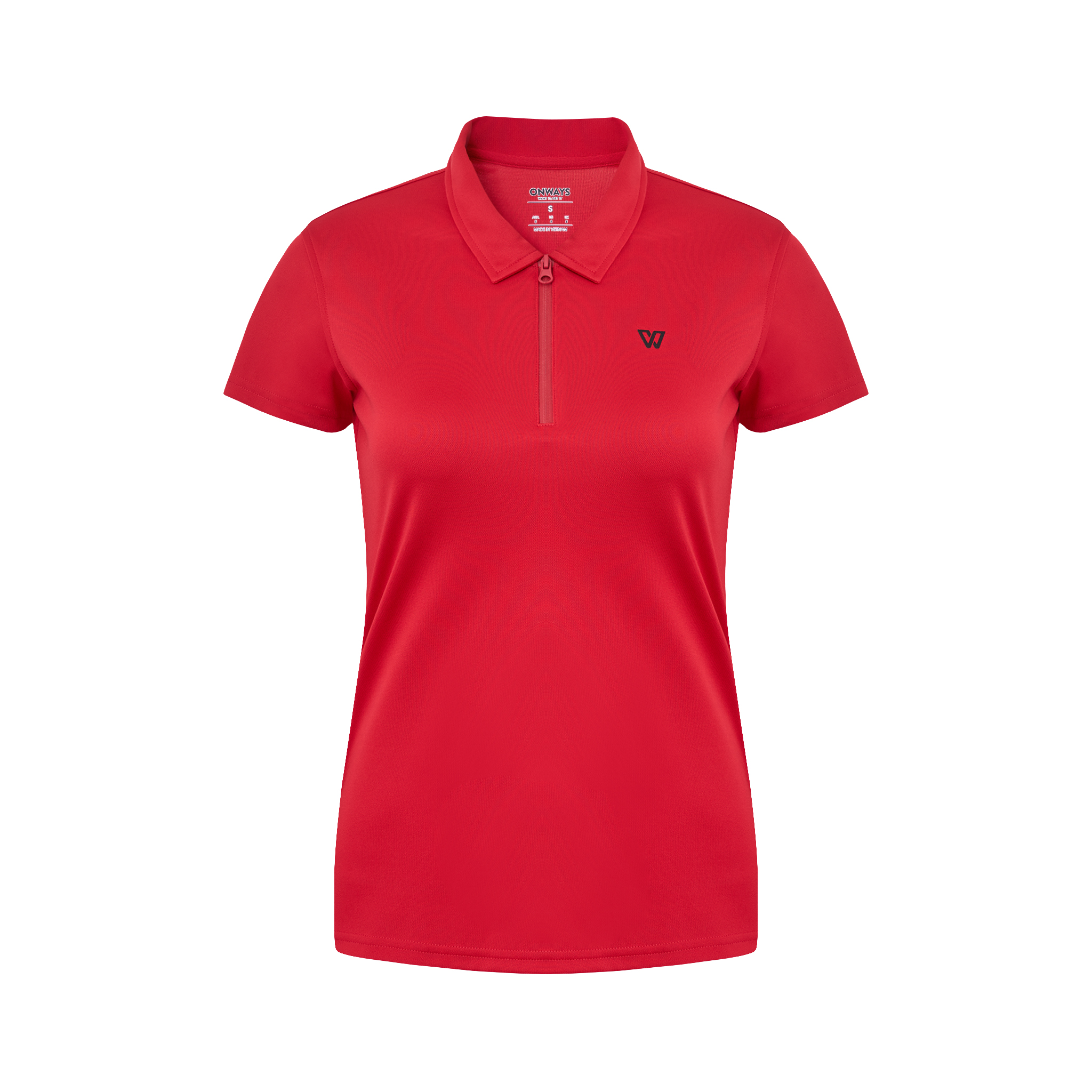 Onways áo thun polo thể thao nữ có dây kéo, vải cà phê, chống nắng uv, thấm hút tốt, kháng khuẩn, thoáng mát coffee zip polos
