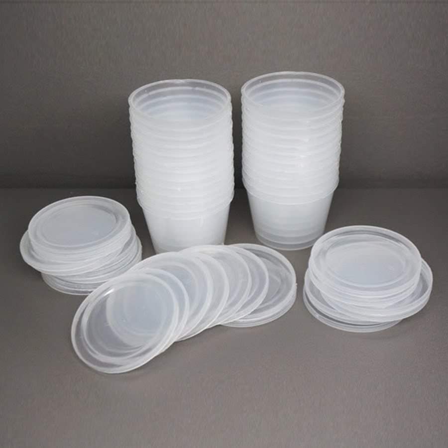 [HCM]Combo 50 hộp nhựa bánh Flan rau câu caramen có nắp loại lớn số 0