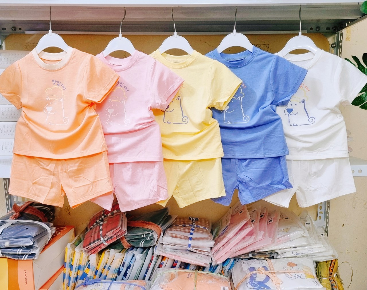 Bộ quần áo cộc Punchun bé trai, bé gái