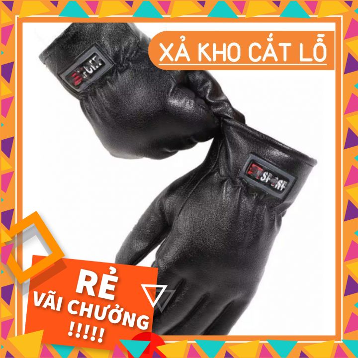 Găng tay da nam siêu ấm dùng cho mùa đông - găng tay đi xe máy siêu bền đẹp - găng tay bảo hộ đi xe máy