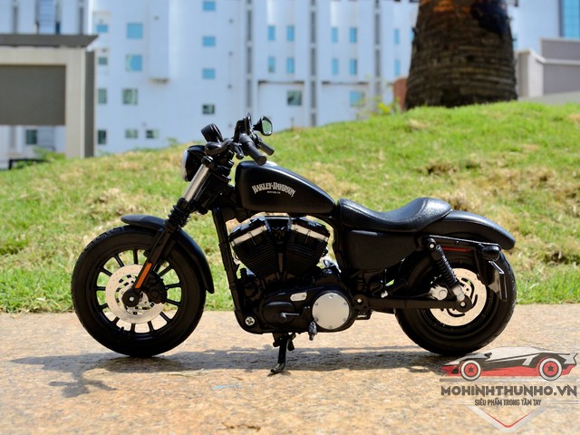 Xe mô hình mô tô Harley Davidson Sportster Iron 883 tỉ lệ 1:12