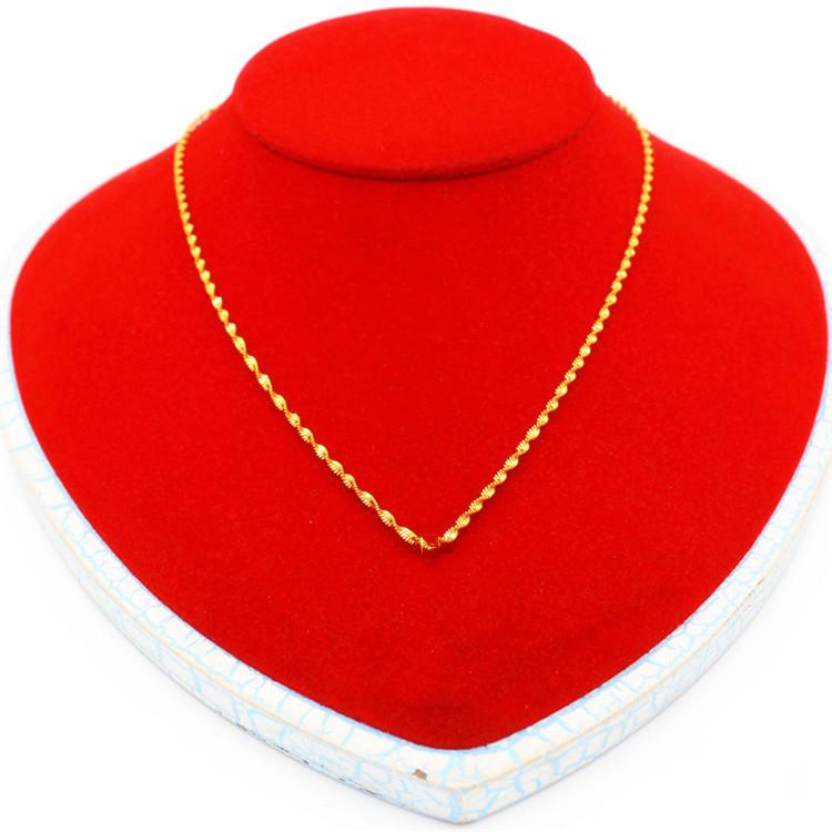 Dây Chuyền Nữ Mạ Vàng 24K - Dây Xoắn Sang Trọng