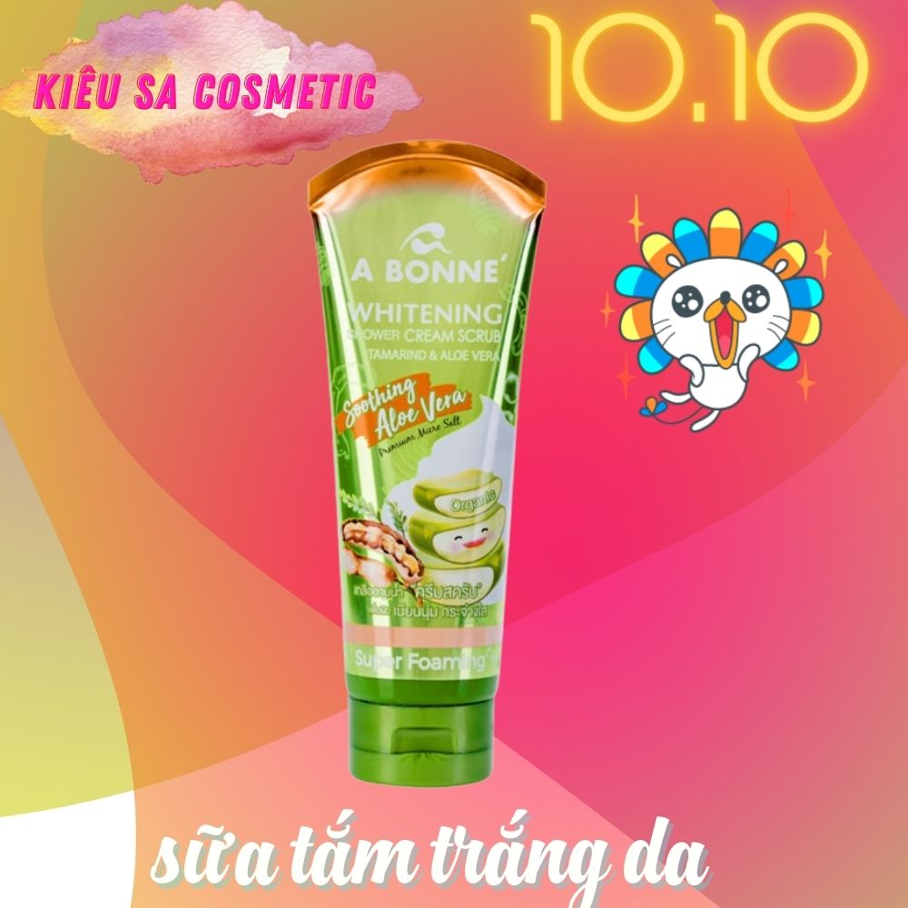 Sữa tắm trắng da a bonne me và nha đam nhập khẩu thái lan 350g