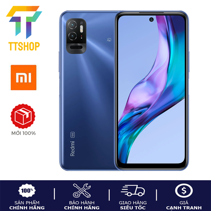 Điện thoại Xiaomi Redmi Note 10T 5G  ,Chống Nước IP68, Sạc Nhanh 18W , Mới Nguyên Seal - Hàng Nhập Khẩu - Bản quốc tế