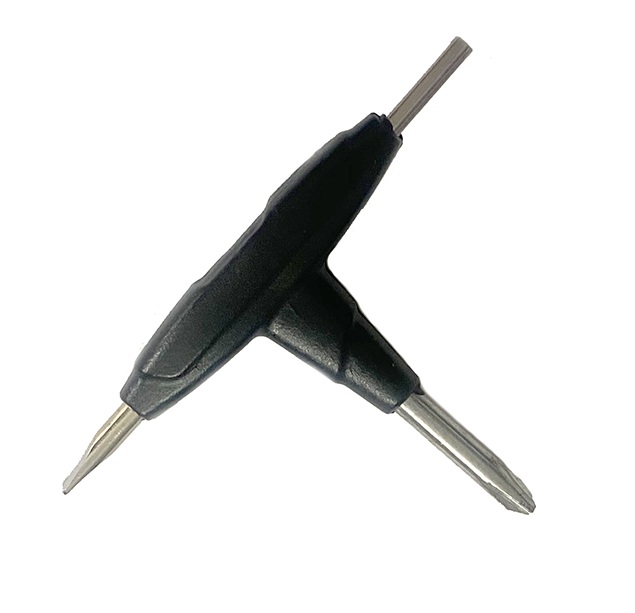 Vít 3 đầu - Vít chữ T đa năng chuyên mở ốc vít RDA, RTA ( đầu 2 cạnh, đầu 4 cạnh, đầu lục giác) (Đen)