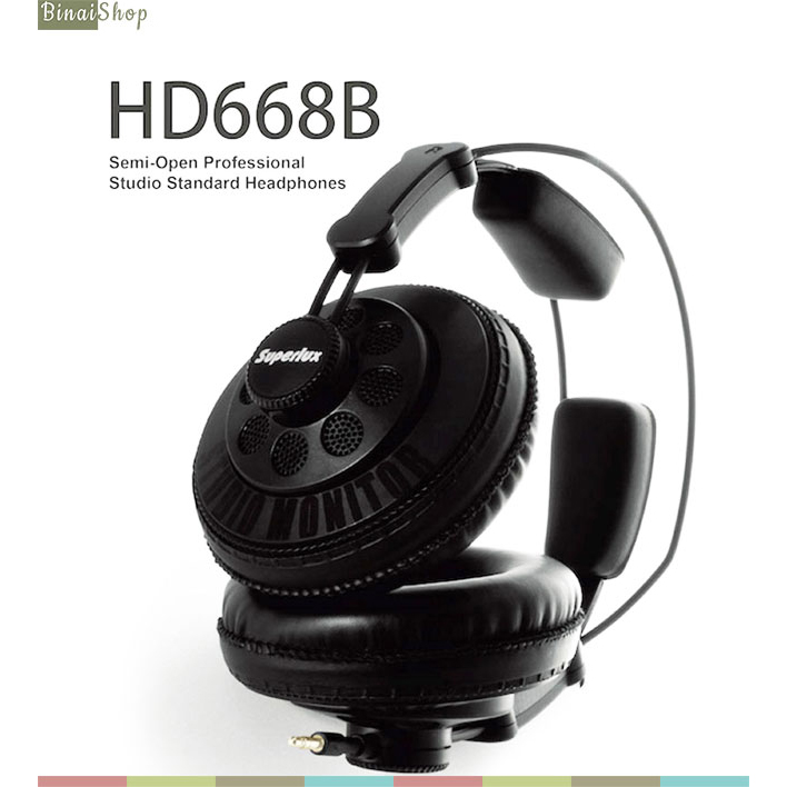 Superlux hd668b - tai nghe kiểm âm