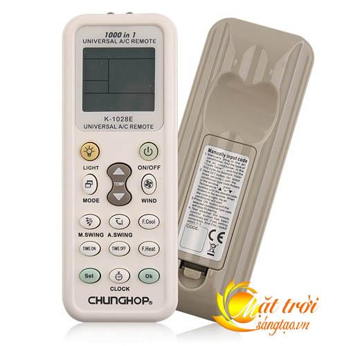 Điều khiển điều hòa đa năng 1000in1 k-1028e chunghop
