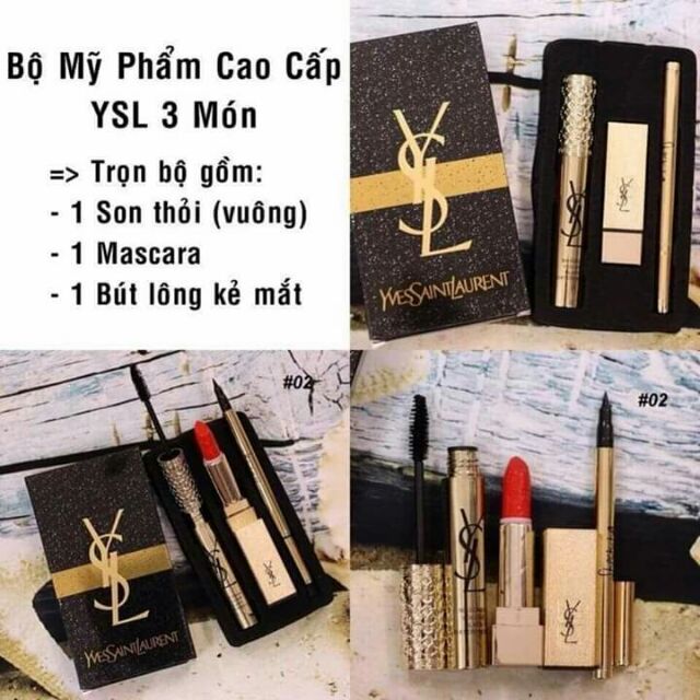 Bộ trang điểm 3 món