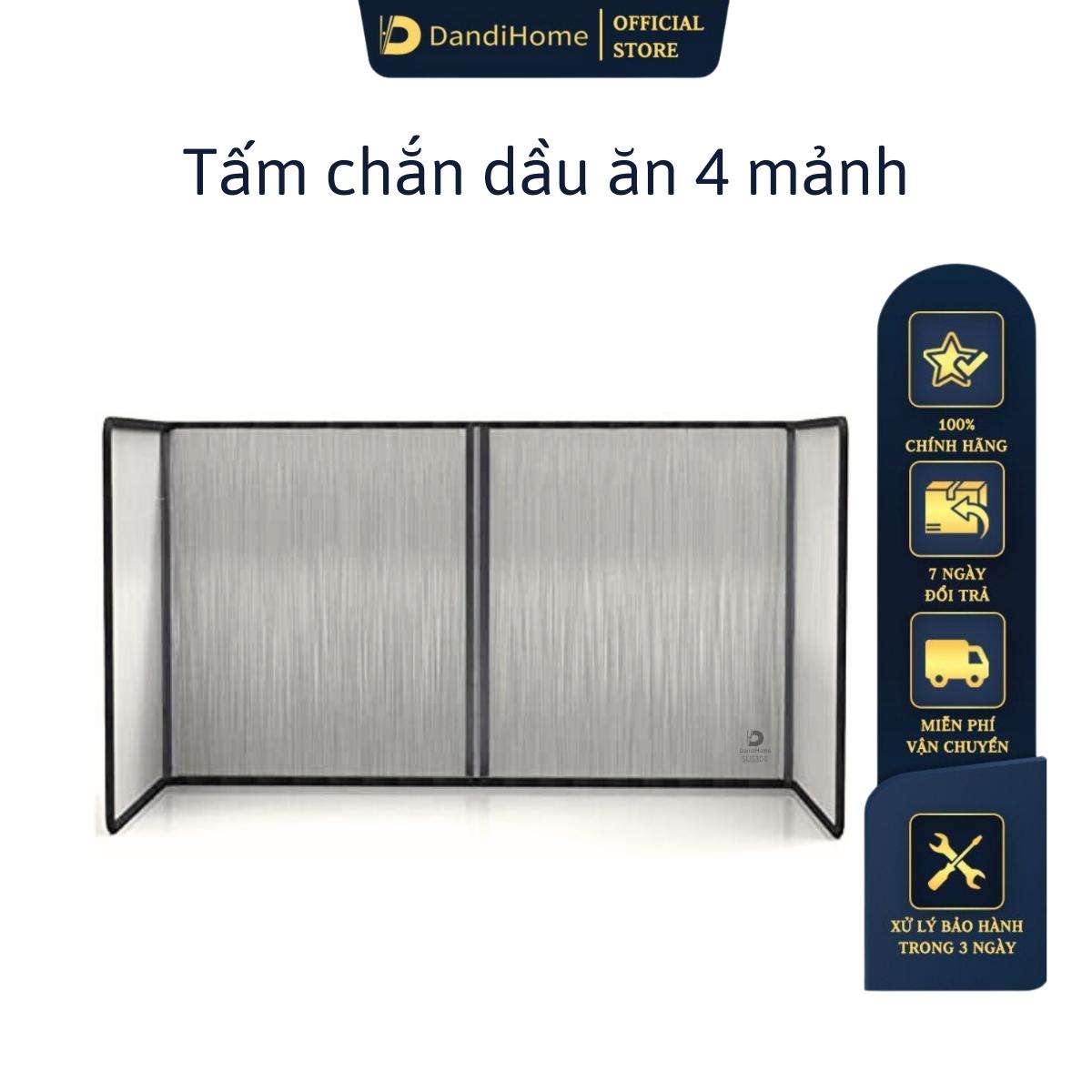 Tấm chắn dầu mỡ, nước bắn trong nhà bếp Dandihome inox 304 cao cấp